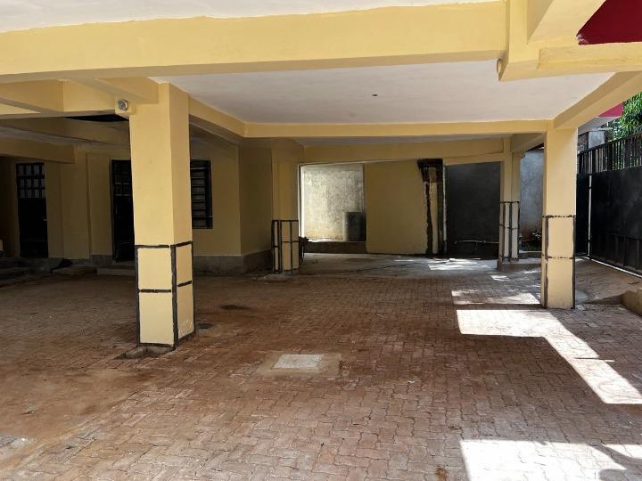 Basement parking bays at The Wave studio apartments
